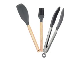 Set 3 utensilios de silicona en blister